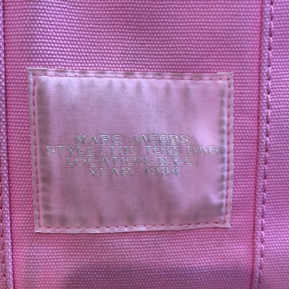 Marc Jacobs Small Pink Tote Bag ( canvas ) - Picture 8 of 12